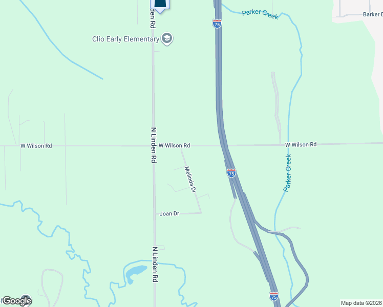 map of restaurants, bars, coffee shops, grocery stores, and more near 4447 West Wilson Road in Clio