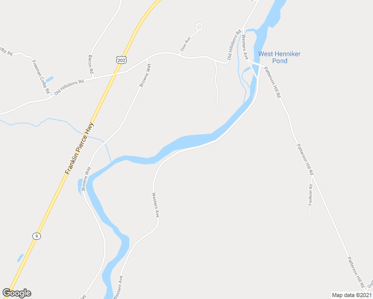map of restaurants, bars, coffee shops, grocery stores, and more near 148 Western Avenue in Henniker