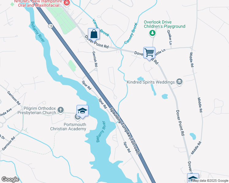 map of restaurants, bars, coffee shops, grocery stores, and more near 10 Polly Ann Trailer Park in Dover