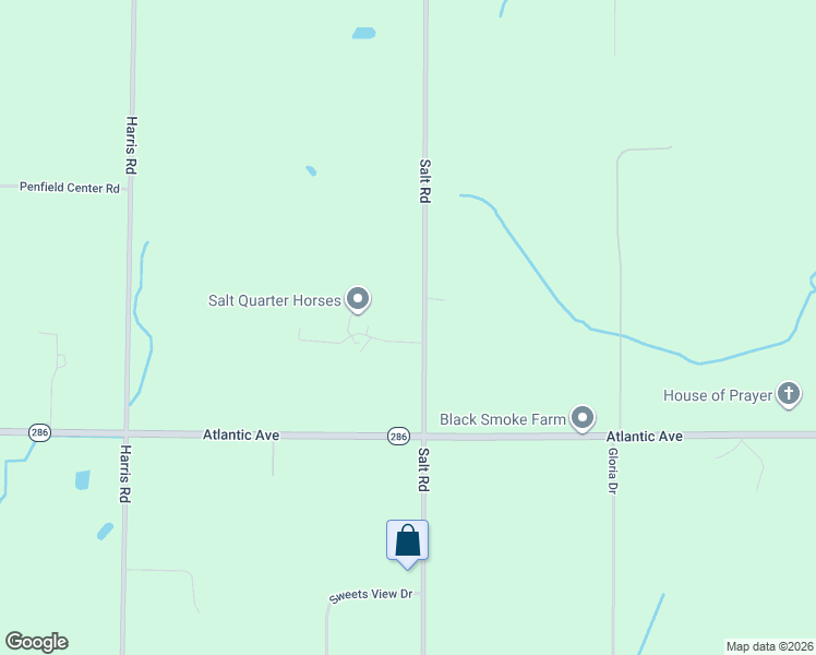 map of restaurants, bars, coffee shops, grocery stores, and more near 1625 Salt Road in Penfield