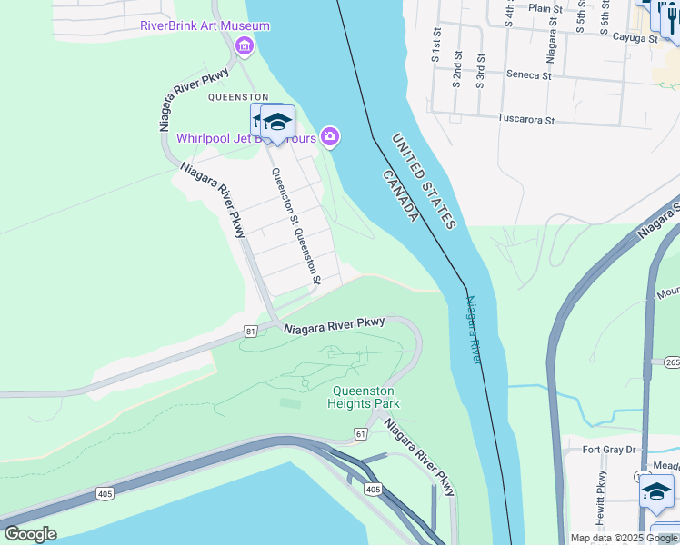 map of restaurants, bars, coffee shops, grocery stores, and more near 5 Front Street South in Niagara-on-the-Lake