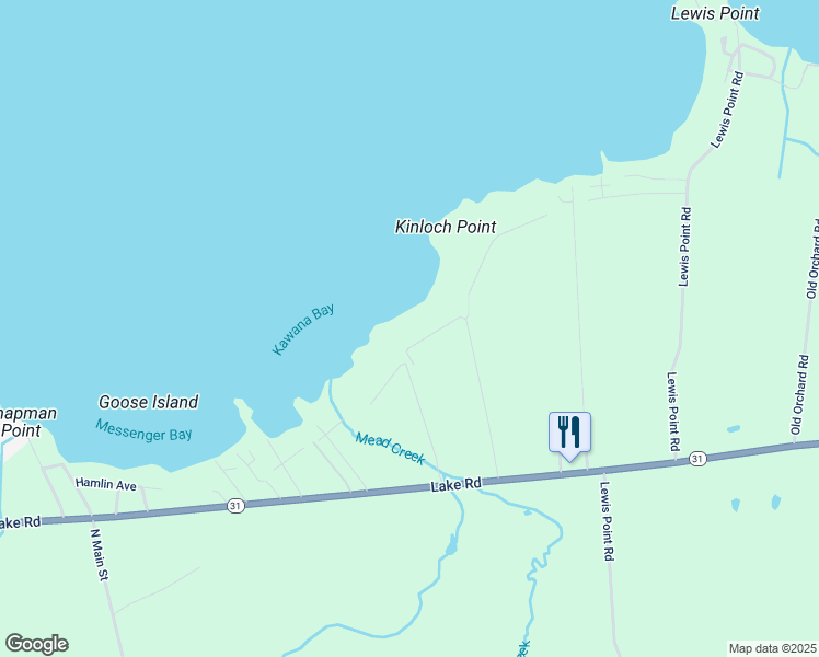 map of restaurants, bars, coffee shops, grocery stores, and more near 9154 Tioughanack Road in Canastota