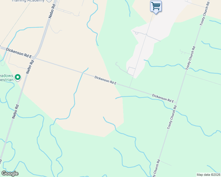 map of restaurants, bars, coffee shops, grocery stores, and more near 5305 Dickenson Road East in Hamilton
