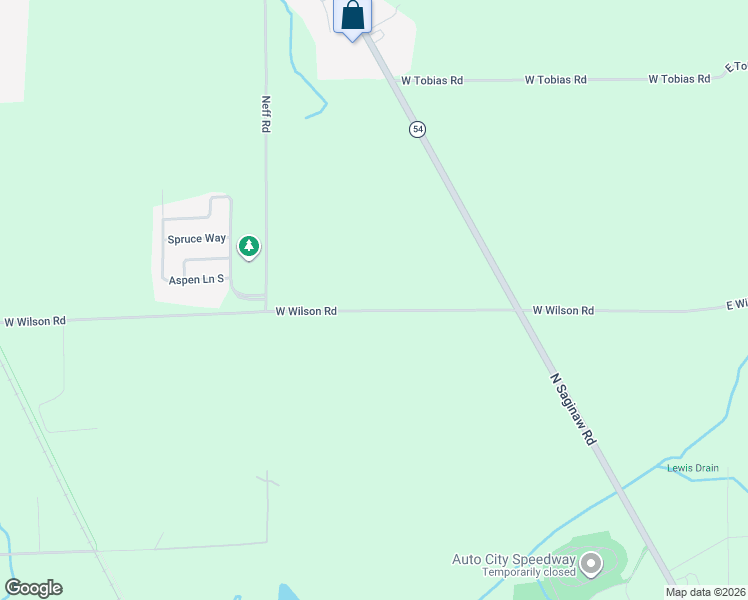 map of restaurants, bars, coffee shops, grocery stores, and more near 1422 West Wilson Road in Clio