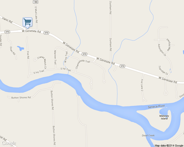 map of restaurants, bars, coffee shops, grocery stores, and more near 1669 South Ivy Trail in Baldwinsville
