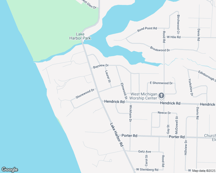 map of restaurants, bars, coffee shops, grocery stores, and more near 4899 Laurel Street in Norton Shores