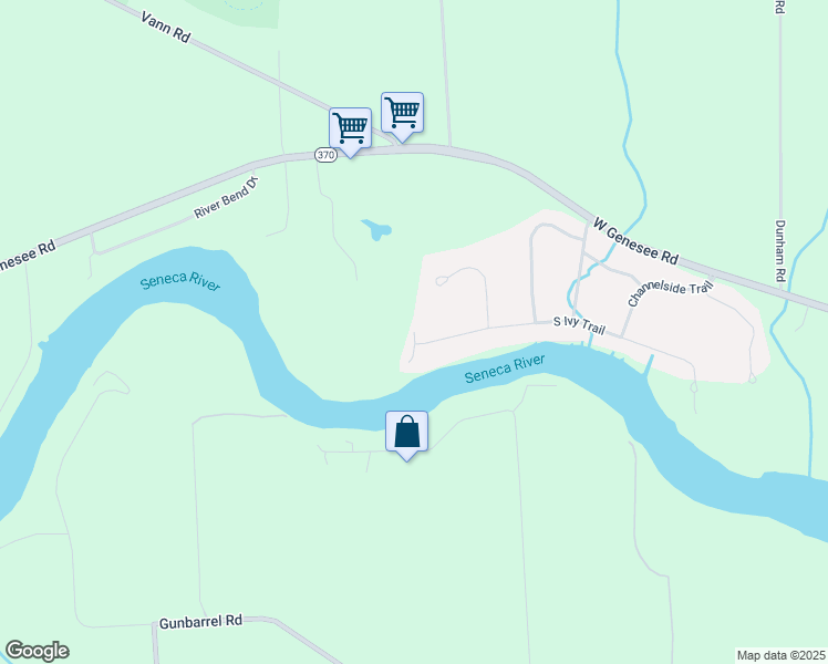 map of restaurants, bars, coffee shops, grocery stores, and more near Fire Road in Onondaga County