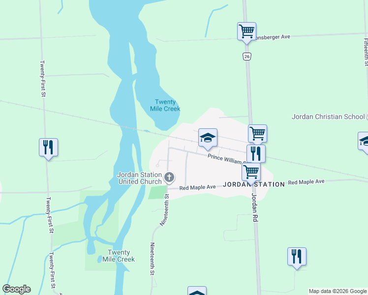 map of restaurants, bars, coffee shops, grocery stores, and more near 2859 Prince William Street in Lincoln