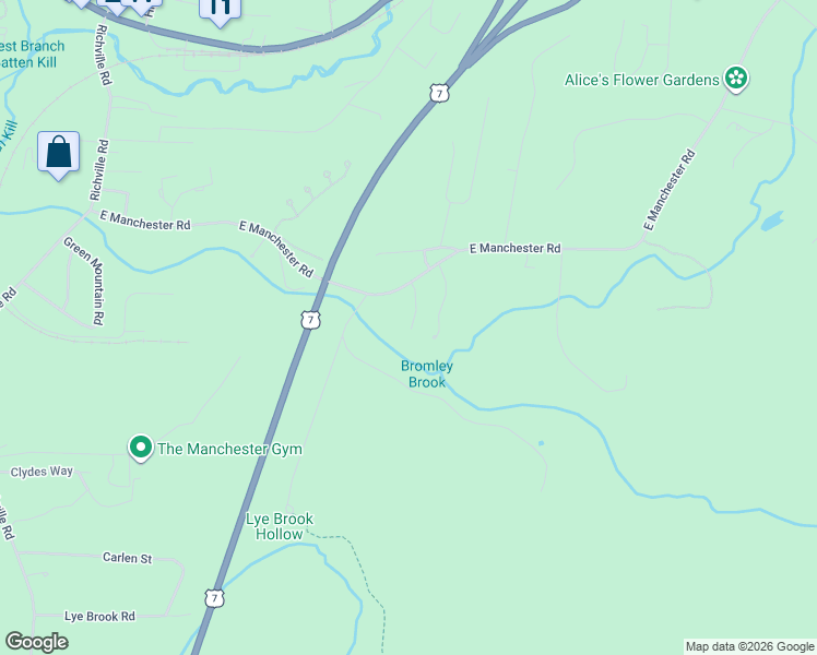 map of restaurants, bars, coffee shops, grocery stores, and more near 680 East Manchester Road in Manchester