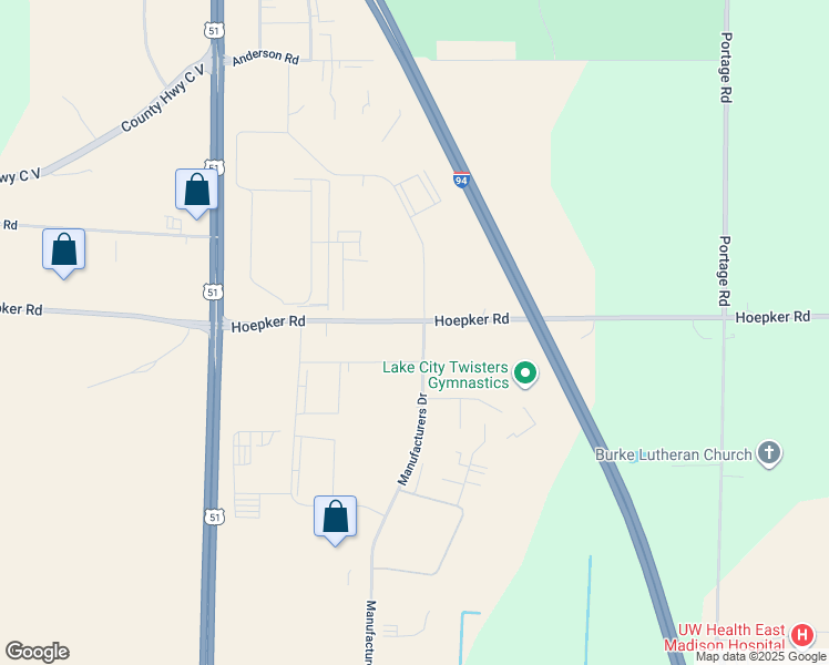 map of restaurants, bars, coffee shops, grocery stores, and more near 3842 John Wall Drive in Madison