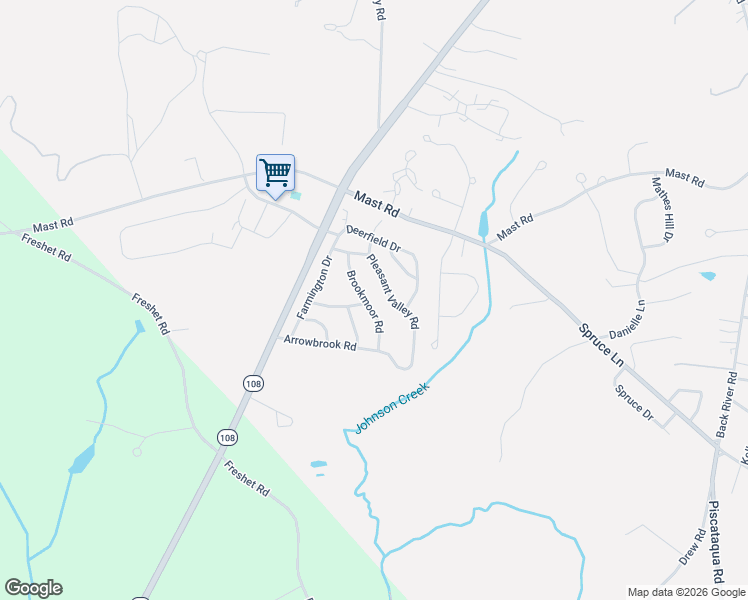 map of restaurants, bars, coffee shops, grocery stores, and more near 10 Deepwood Drive in Dover