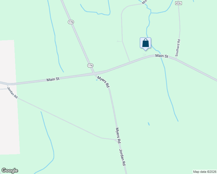 map of restaurants, bars, coffee shops, grocery stores, and more near 11290 Myers Road in Cato