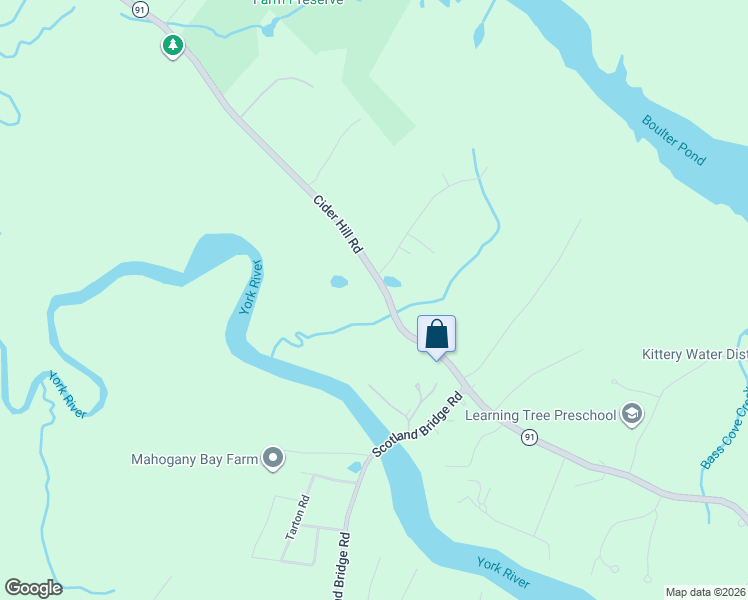 map of restaurants, bars, coffee shops, grocery stores, and more near 410 Cider Hill Road in York