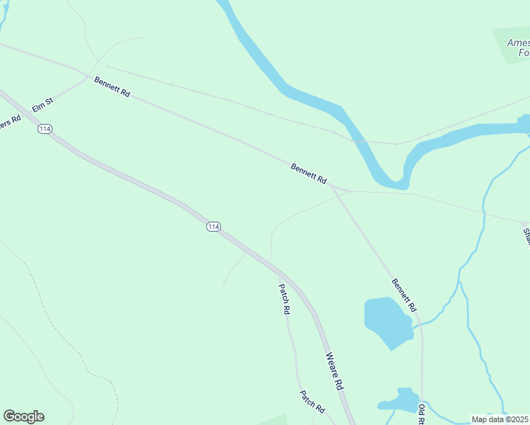 map of restaurants, bars, coffee shops, grocery stores, and more near 55 River Road in Henniker