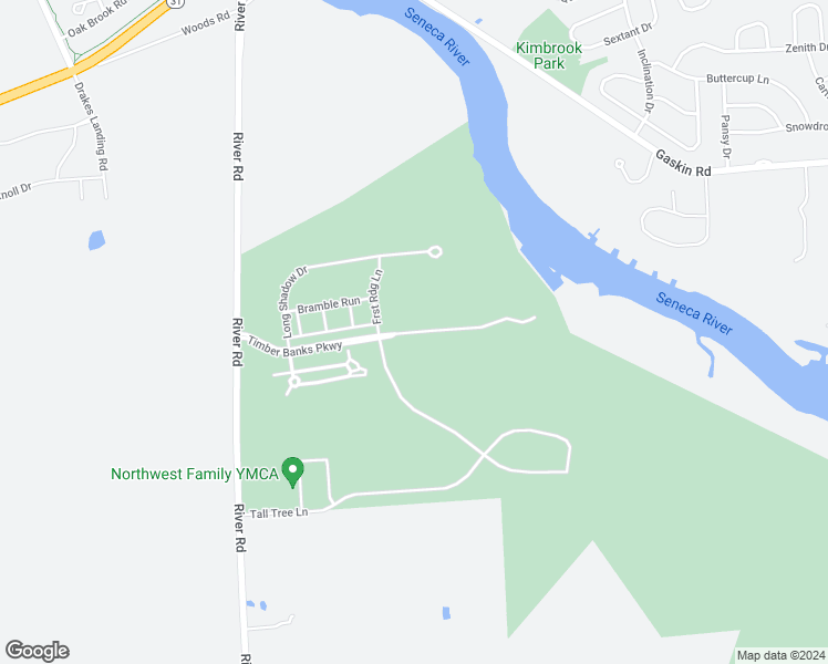 map of restaurants, bars, coffee shops, grocery stores, and more near Timber Banks Parkway in Baldwinsville