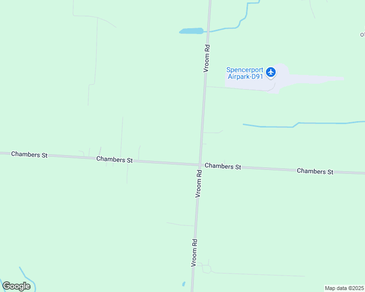 map of restaurants, bars, coffee shops, grocery stores, and more near 1177 Vroom Rd in Spencerport