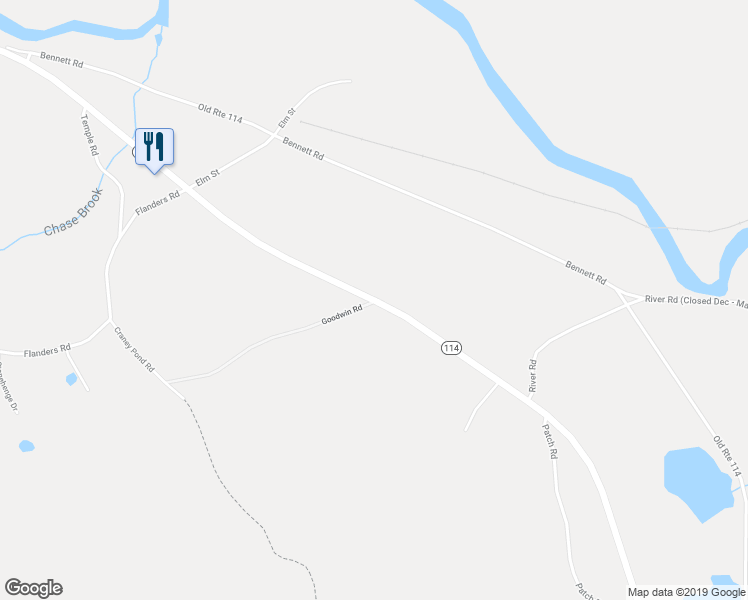 map of restaurants, bars, coffee shops, grocery stores, and more near Weare Road in Henniker