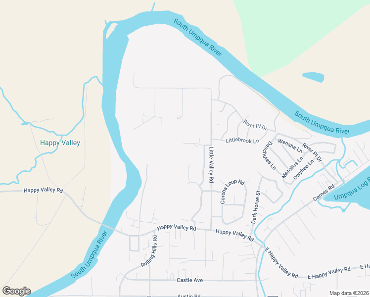 map of restaurants, bars, coffee shops, grocery stores, and more near 180 Rainbow Ridge Avenue in Roseburg