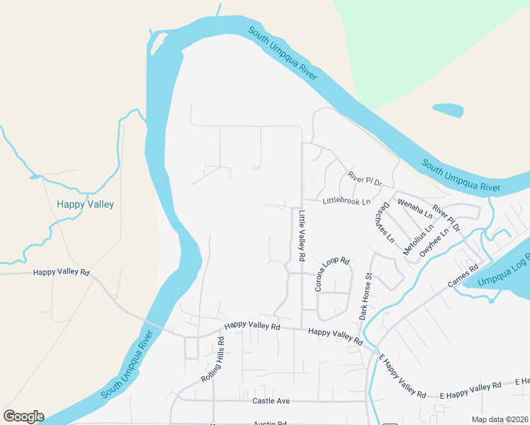 map of restaurants, bars, coffee shops, grocery stores, and more near 180 Rainbow Ridge Avenue in Roseburg