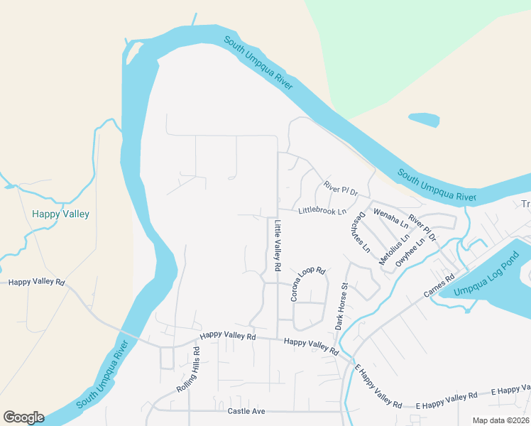 map of restaurants, bars, coffee shops, grocery stores, and more near 101 Pleasant View Lane in Roseburg