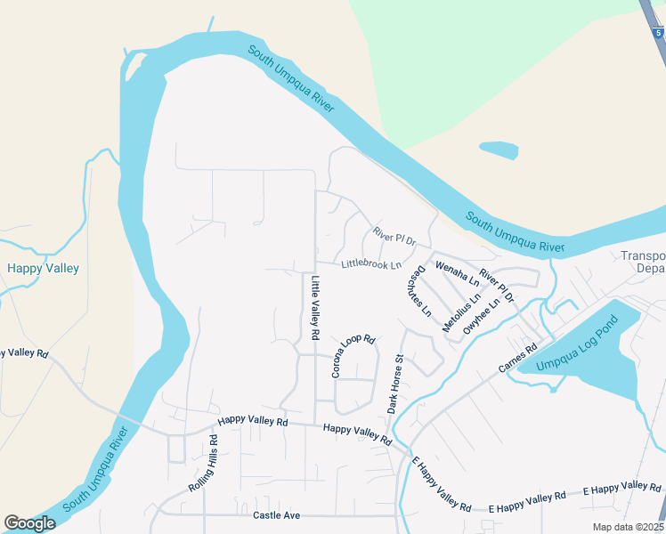 map of restaurants, bars, coffee shops, grocery stores, and more near 471 Little Valley Road in Roseburg