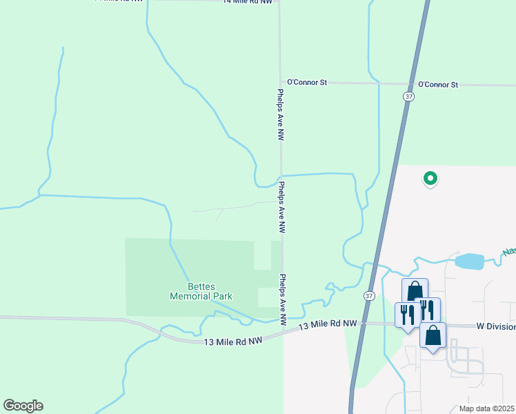 map of restaurants, bars, coffee shops, grocery stores, and more near 11087 Phelps Avenue Northwest in Sparta