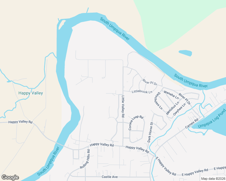 map of restaurants, bars, coffee shops, grocery stores, and more near 193 Rainbow Ridge Avenue in Roseburg
