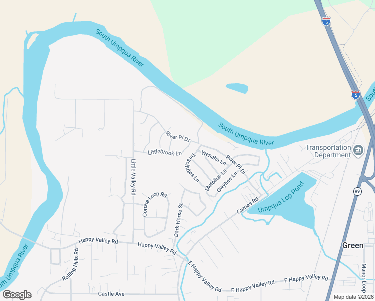 map of restaurants, bars, coffee shops, grocery stores, and more near 345 Littlebrook Lane in Roseburg
