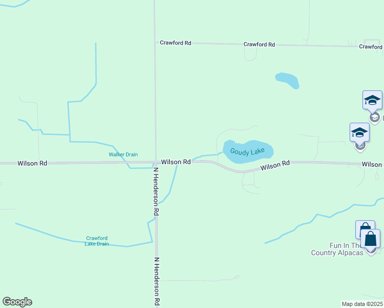 map of restaurants, bars, coffee shops, grocery stores, and more near 12107 Wilson Road in Otisville