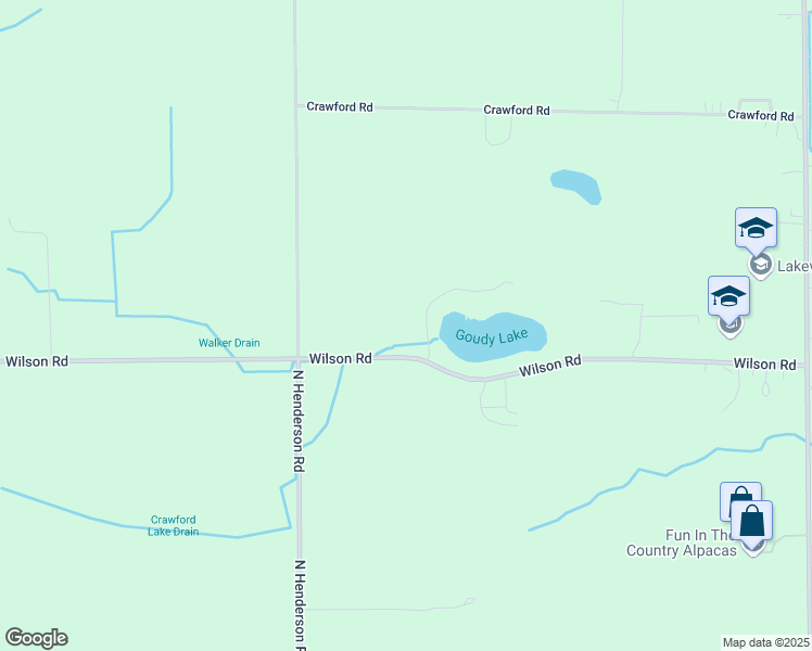 map of restaurants, bars, coffee shops, grocery stores, and more near 12107 Wilson Road in Otisville