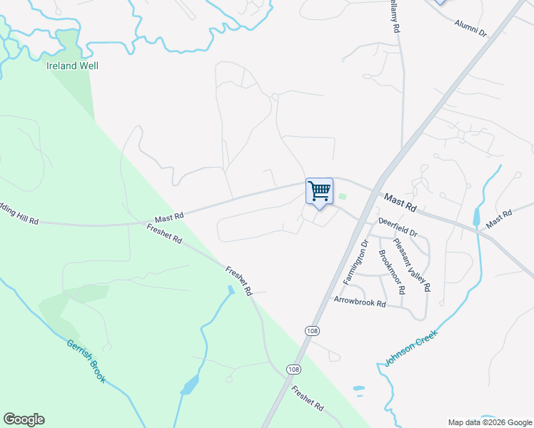 map of restaurants, bars, coffee shops, grocery stores, and more near 14 Cielo Drive in Dover