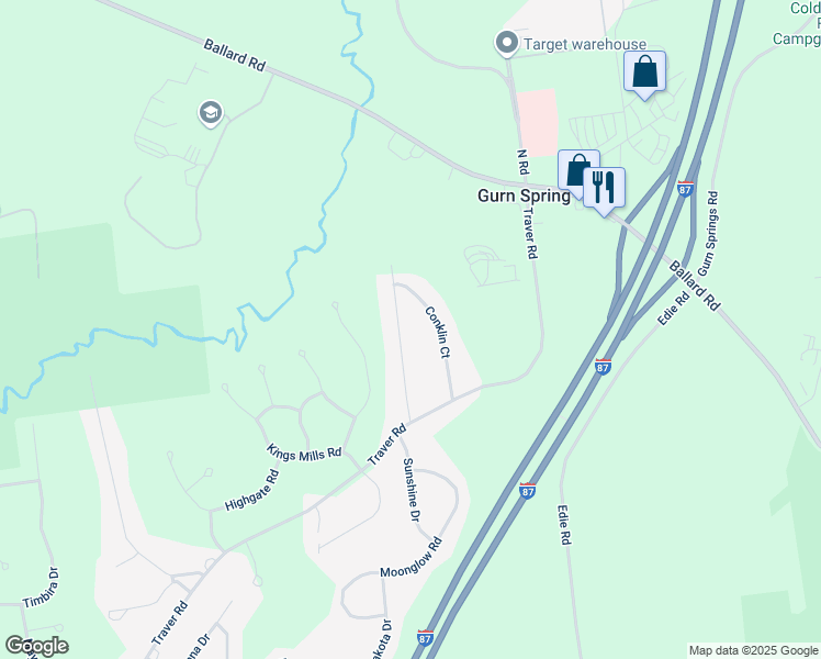 map of restaurants, bars, coffee shops, grocery stores, and more near 18 Cherry Lane in Gansevoort