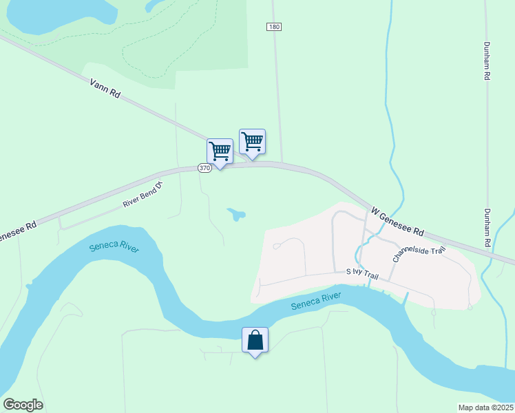 map of restaurants, bars, coffee shops, grocery stores, and more near Fire Road 3 in Onondaga