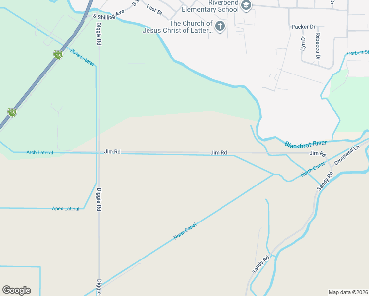 map of restaurants, bars, coffee shops, grocery stores, and more near 359 Jim Road in Blackfoot
