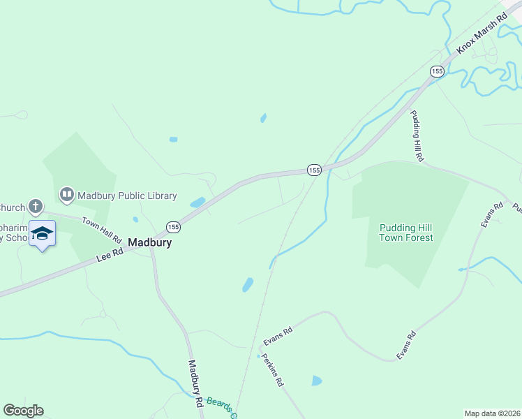 map of restaurants, bars, coffee shops, grocery stores, and more near Knox Marsh Rd in Madbury