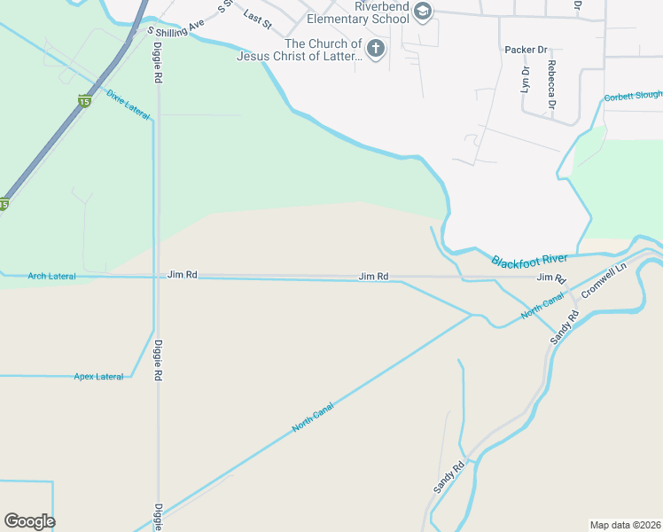 map of restaurants, bars, coffee shops, grocery stores, and more near 250 West 200 North in Blackfoot
