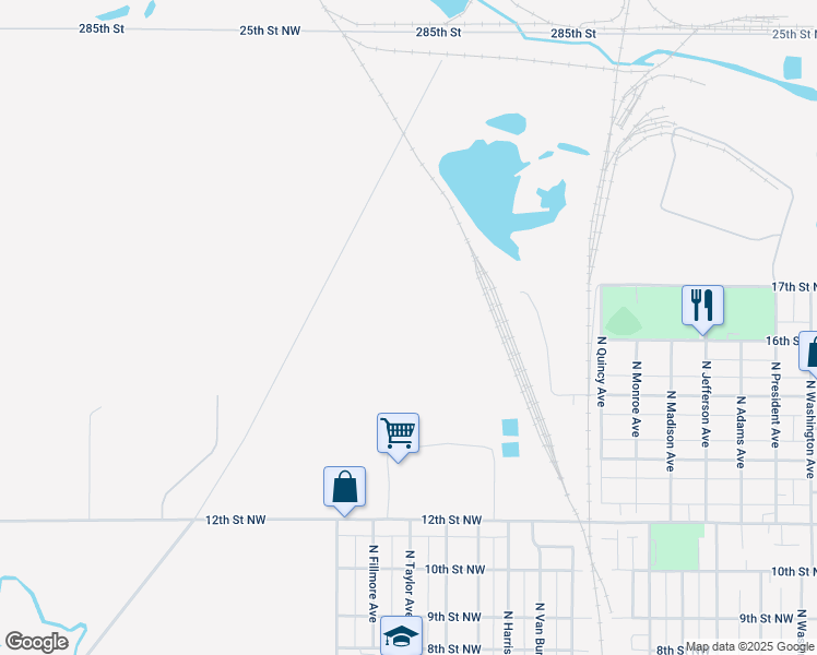 map of restaurants, bars, coffee shops, grocery stores, and more near in Mason City