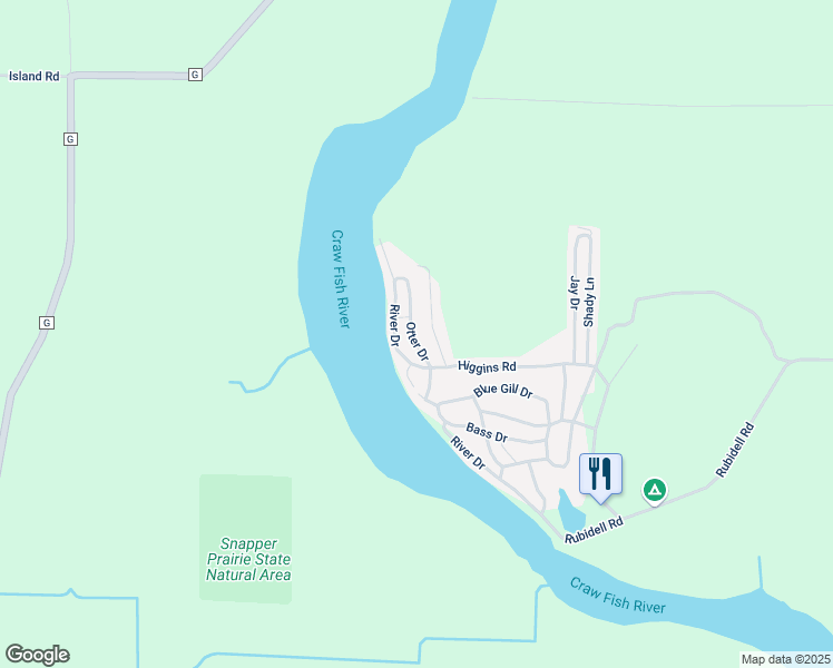 map of restaurants, bars, coffee shops, grocery stores, and more near 484 Otter Drive in Watertown