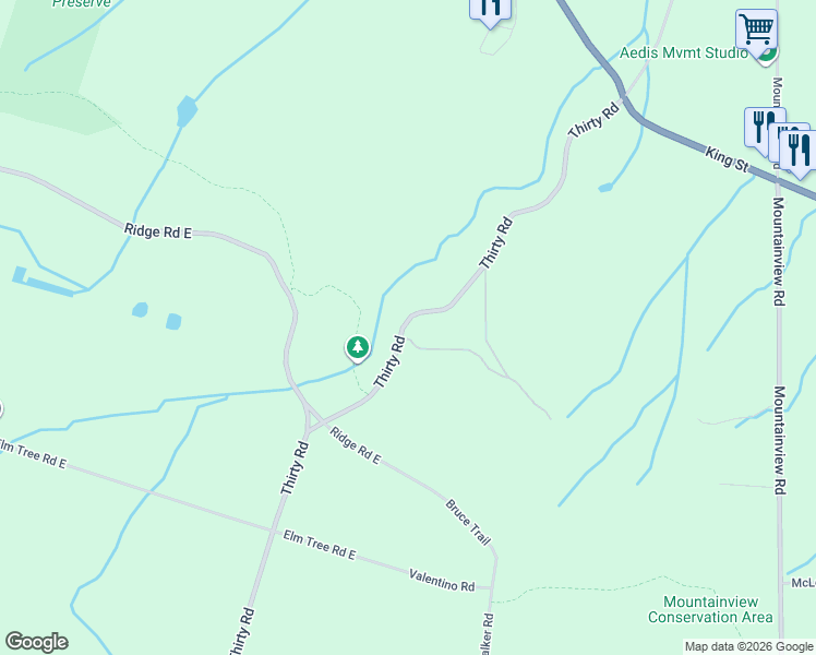 map of restaurants, bars, coffee shops, grocery stores, and more near 4371 Thirty Road in Lincoln