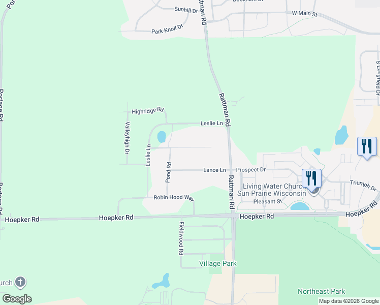 map of restaurants, bars, coffee shops, grocery stores, and more near 3745 Elna Road in Madison
