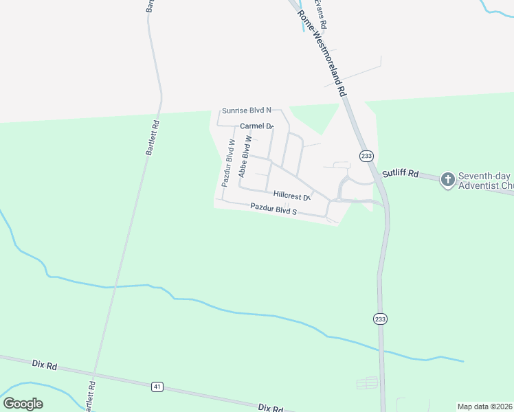 map of restaurants, bars, coffee shops, grocery stores, and more near Pazdur Boulevard South in Rome