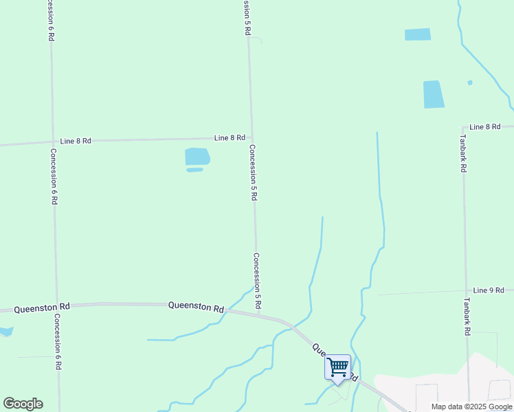 map of restaurants, bars, coffee shops, grocery stores, and more near 485 Concession 5 Road in Niagara-on-the-Lake