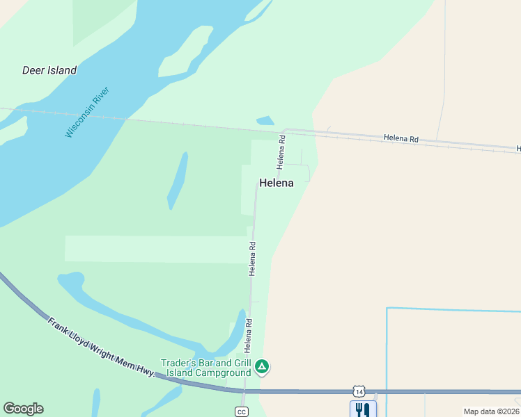 map of restaurants, bars, coffee shops, grocery stores, and more near 6147 Helena Road in Arena