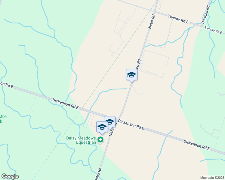 map of restaurants, bars, coffee shops, grocery stores, and more near 900 Nebo Road in Hamilton