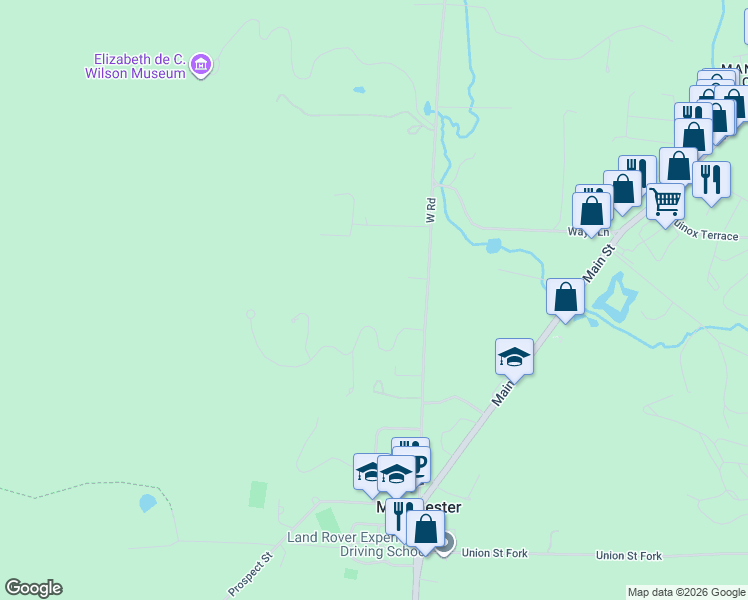 map of restaurants, bars, coffee shops, grocery stores, and more near 445 West Road in Manchester