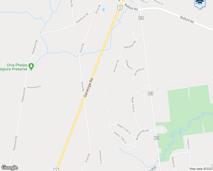 map of restaurants, bars, coffee shops, grocery stores, and more near 48 Burnham Road in Gansevoort