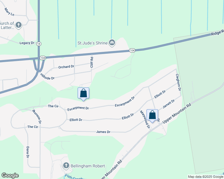 map of restaurants, bars, coffee shops, grocery stores, and more near 4955 Big Vista Drive in Lewiston