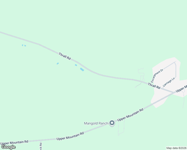 map of restaurants, bars, coffee shops, grocery stores, and more near 4651-4887 Thrall Road in Lockport