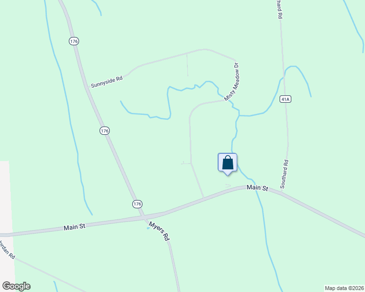 map of restaurants, bars, coffee shops, grocery stores, and more near 11423 Misty Meadow Drive in Cato