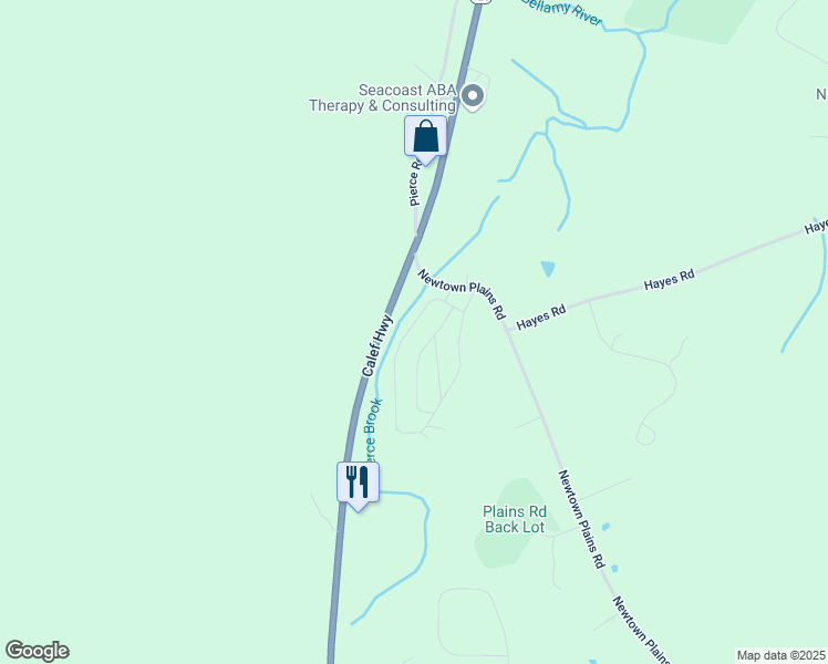 map of restaurants, bars, coffee shops, grocery stores, and more near 71 Roberts Road in Barrington